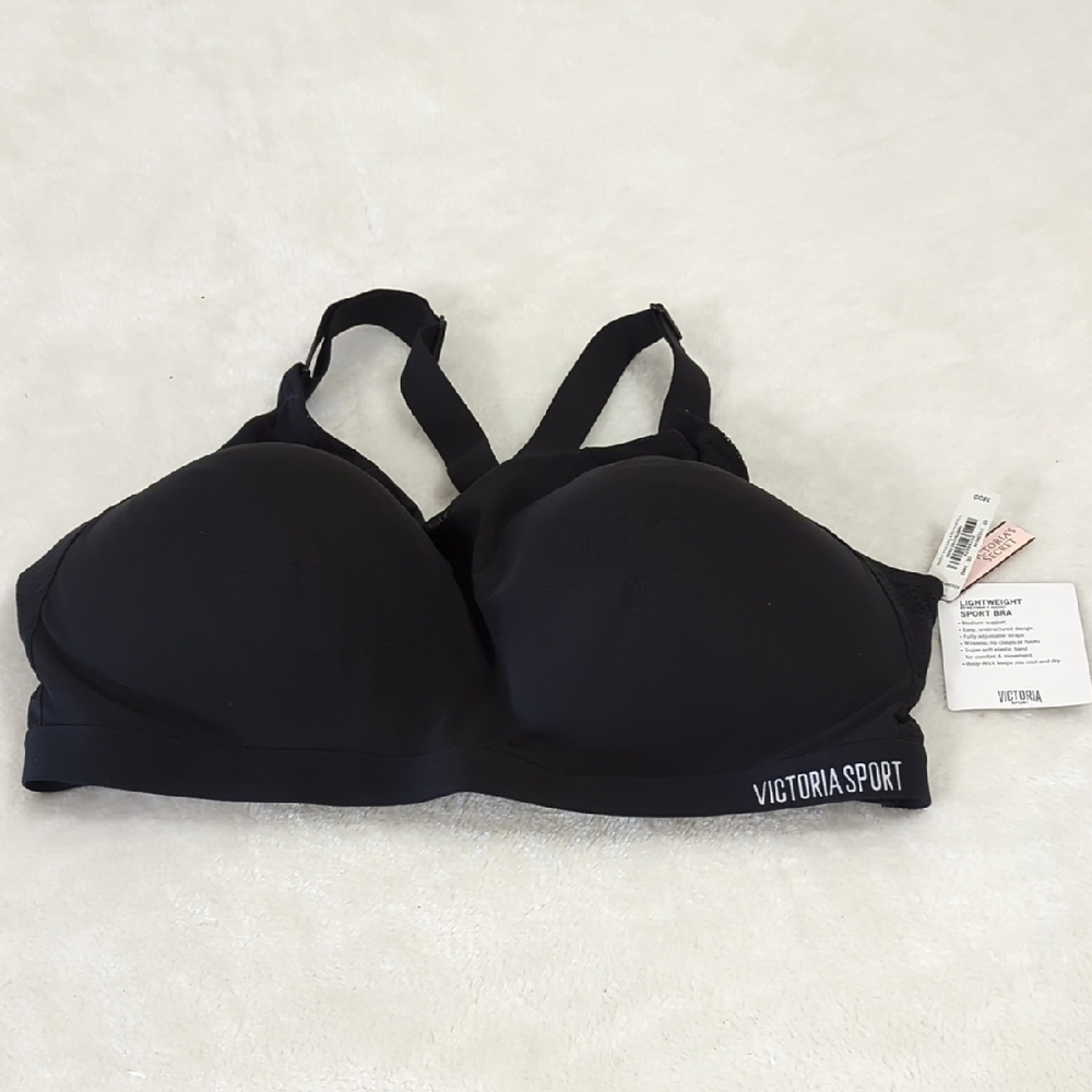 Victoria Sport NWT Black Bra 38DD/ 38E